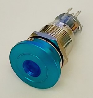 Blue Push Button Switch with LED main image