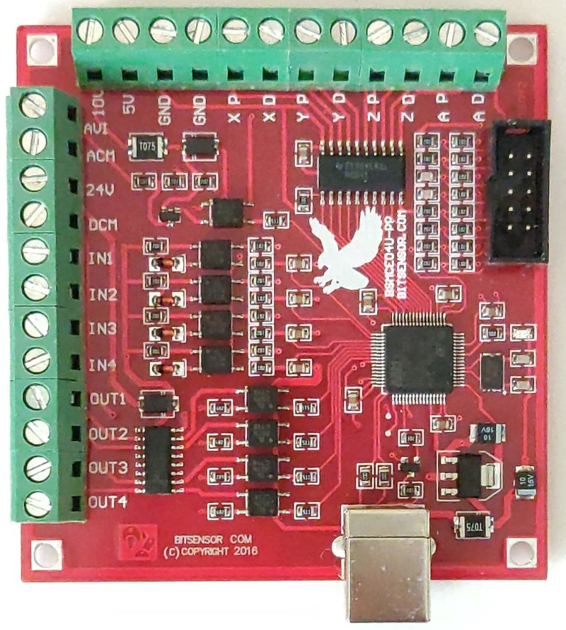 BuildYourCNC - Mach3 USB Interface Board pc computer wiring diagram 